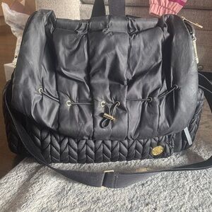 Kids Black Quilted Crossbody Backpack - HAPP